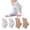 4 Pairs White Beige, variant on 4 Pairs Open Toe Adjustable Ankle Brace Compression Sleeves with Arch Support for Women & Men , Relief for Swelling, Plantar Fasciitis, and Sprains – Step into Comfort and Stability