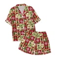 thumbnail image 4 of XEGLSBU Girls Pajamas Size 10-12 Little Girls Boys Pajamas Set Christmas Kids Short Sleeves Sleepwear 2pcs Button down Classic Loungewear Shorts Girls Pajamas Nightgown c-Yellow Size 2-3 Years, 4 of 4
