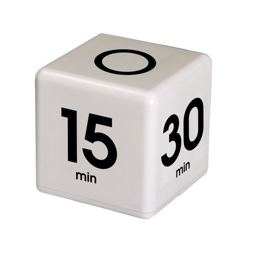 Cube Timer 5153060 minute preset timer White