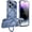 Blue, variant on JETeacka Magnetic for iPhone 17 Pro Case with Stand Camera Protection Military Drop Protection Not Yellowing Slim Cover, Black