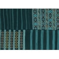 thumbnail image 1 of Ahgly Company Indoor Rectangle Patchwork Light Blue Transitional Area Rugs, 5' x 7', 1 of 4