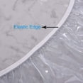 thumbnail image 4 of 65-180cm Waterproof Round Transparent Elastic Edged Table Cover PVC Simple Convient Kitchen Catering Protector Tablecloth (A), 4 of 7