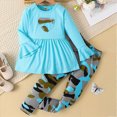 thumbnail image 2 of Gerichy Baby Girl Clothes Infant Toddler Girl Clothes Fall Winter Outfits Long Sleeve Pullover Tops Kids Pants Sets 1-6T, 2 of 5
