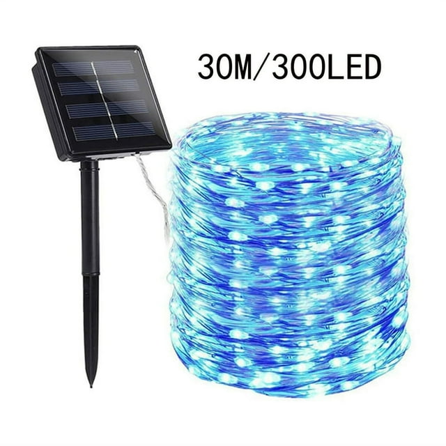 Outdoor Solar Light String Led Solar Lights 8 Lighting Modes Copper Wire Lights Courtyard Trees