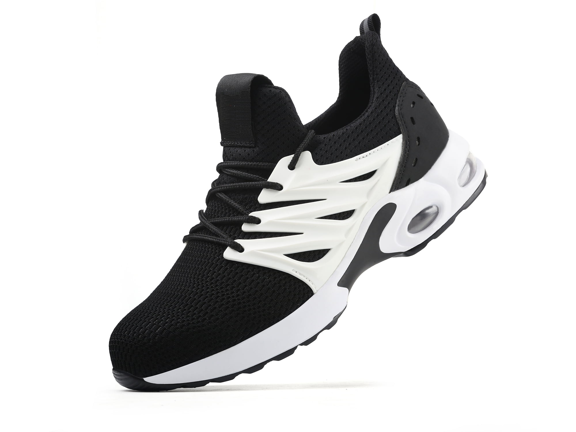 Tanleewa Air Cushion Steel Toe Work Shoes for Men Lightweight Safety