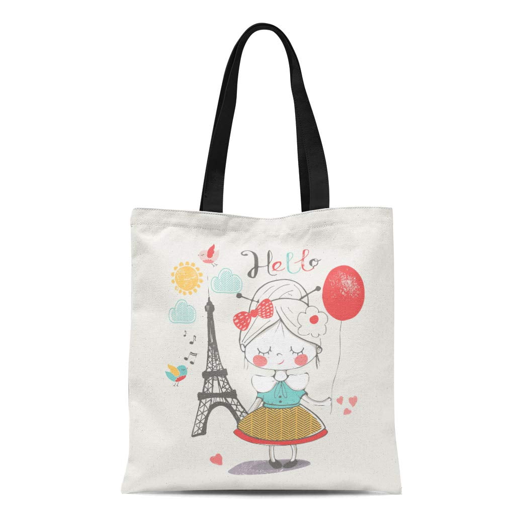 little girl personalized tote bags