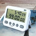 thumbnail image 1 of UPGRATOR White Digital Kitchen Timer Featuring Dual Screen and Loud Alarm for Precise Cooking Timing, 1 of 8