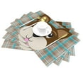 thumbnail image 2 of XMXY Woven Placemats Set of 6 PCS, Dog Face Plaid Pattern Table Mats Washable Heat Resistant Placemats, 2 of 6