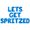 Blue, variant on Letter Balloons - LETS GET SPRITZED 16" Inch Alphabet Letters Foil Mylar Balloon Bachelorette Party Banner (White)