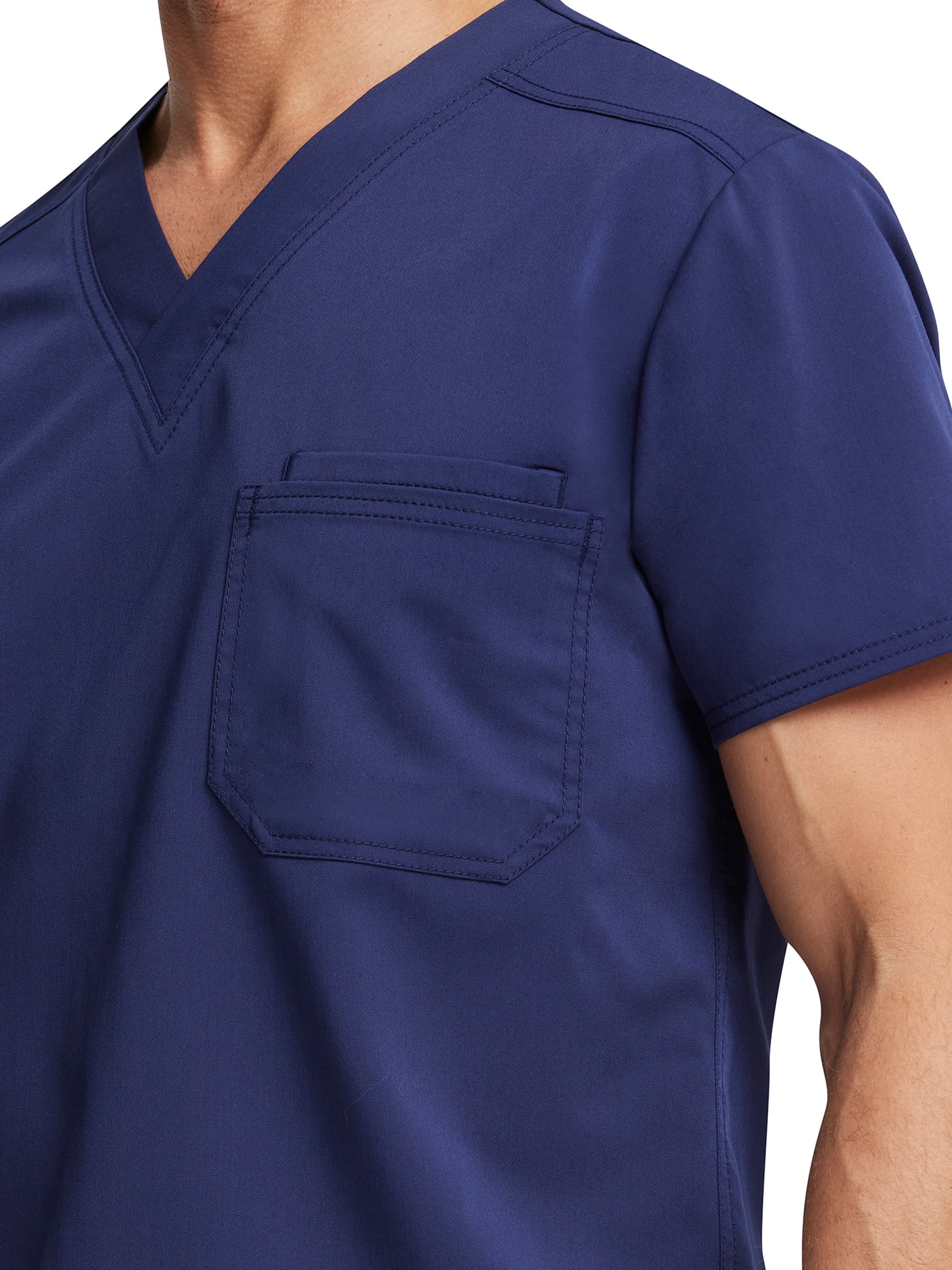 Scrubstar Men's Ultimate Stretch Antimicrobial Fabric Technology V-Neck Tuck In Scrub Top WD854A