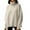 Beige, variant on Turtleneck Sweater - Women's Warm High Neck Pullover, Cozy Layer for Ski Lodge, Winter Travel, and Cold Weather Comfort | Turtleneck Sweater Women, Turtleneck Sweater
