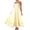 Pastel Yellow, variant on Women's Floral Embroidered Spaghetti Strap Maxi Dress 100% Polyester Lightweight Summer Gown for Casual Wear Everyday