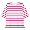 thumbnail image 7 of Oversized Tee Shirt for Kids Loose Fit T Shirts Short Sleeve Crew Neck Striped Graphic Tunic Tops for Teen Girl Boy, 7 of 7