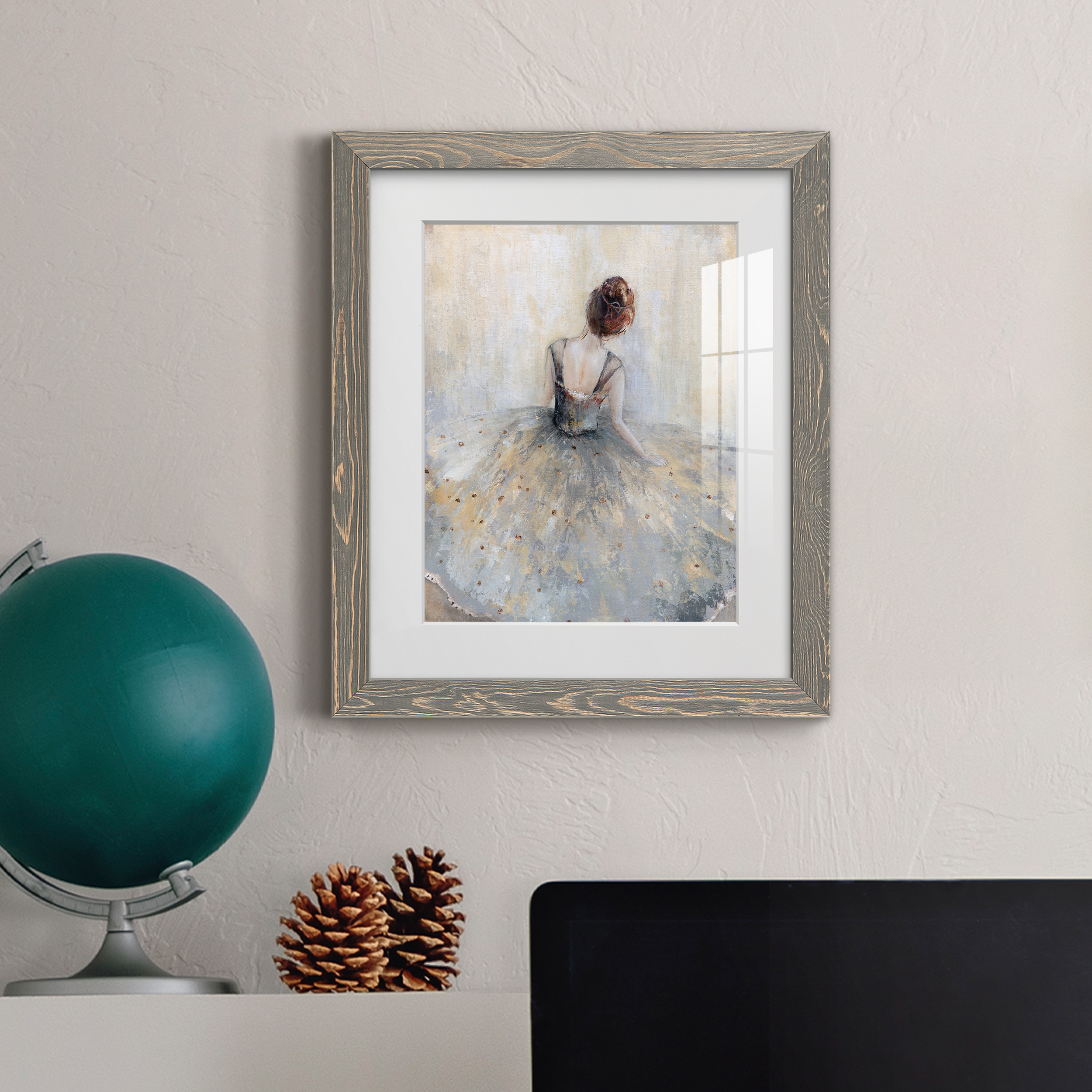 Beautiful Contemplation - Premium Framed Print - Ready to Hang - 20 x 24 - Grey Frame