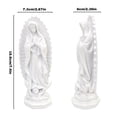 thumbnail image 3 of White Classical Mary Resin Craft | Interior Decoration Garden Ornament Religious Gift | Home Living Room Desk Decor Blessing Inspirational Collection One Size, 3 of 3