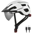 thumbnail image 2 of Mountain Bike Helmet With Windshield And Sun Visor  Rechargeable Tail Light   Adjustable  Helmet For Safety And, 2 of 7