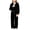 Z20 Black, variant on Mifsaly 2 Piece Lounge Set Girls Velvet Fall Winter Matching Outfits Long Sleeve Full Zip Hooded Sweatshirt and Wide Leg Pants with Pockets