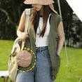 thumbnail image 4 of Vêtements de Randonnée Cool Chapeau de Pluie Visière de Plage Locale Phrase Chapeau Souple pour Hommes Plage Femmes Sac Chapeau pour Femmes avec Trou pour Queue de Cheval Chapeau pour Hommes Visière Extérieure Mariée Chapeau de Course Été Mince Chapeau de Pêcheur, 4 of 4