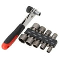 thumbnail image 4 of 10Pc Ratchet Wrench 5-13Mm Power Nut Driver Adapter Pawl Socket Spanner Set, 4 of 9