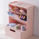 thumbnail image 4 of Organizador de escritorio multifuncional, soporte para lápiz, papelería, organizador de rotulador grande, almacenamiento rosa, 4 of 5