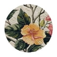 thumbnail image 2 of WERPE Butterflies Full White Round Tablecloth, Full Width Single-Sided Printing, 100% Polyester Fiber, Elastic Band Closure, Suitable for 36in-70in Round Tables White, 2 of 7