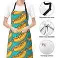 thumbnail image 6 of Lsque Hot Dogs 8 Waterproof Apron Chef Aprons for Men Heavy Duty Chemical Work Apron Extra Long Grilling Aprons with Adjustable Bib Apron, 6 of 9