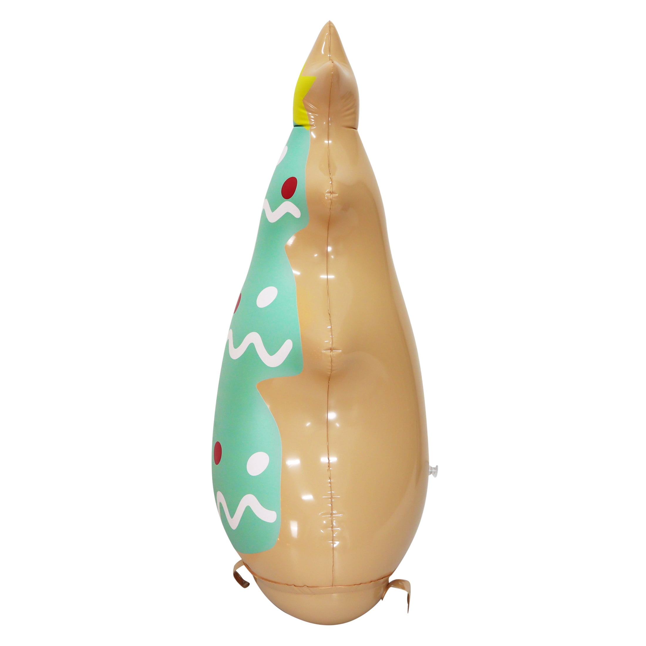 Multicolor Blow-Up Gingerbread Cookie Tree Christmas Yard Inflatable, 3.5', by Holiday Time