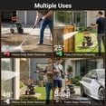 thumbnail image 3 of Efurden 3500PSI Gas Pressure Washer, 212CC Engine 2.3GPM, 4 Adjustable Nozzles for Wall, Terrace, Car & Garden Cleaning, Orange, 3 of 11