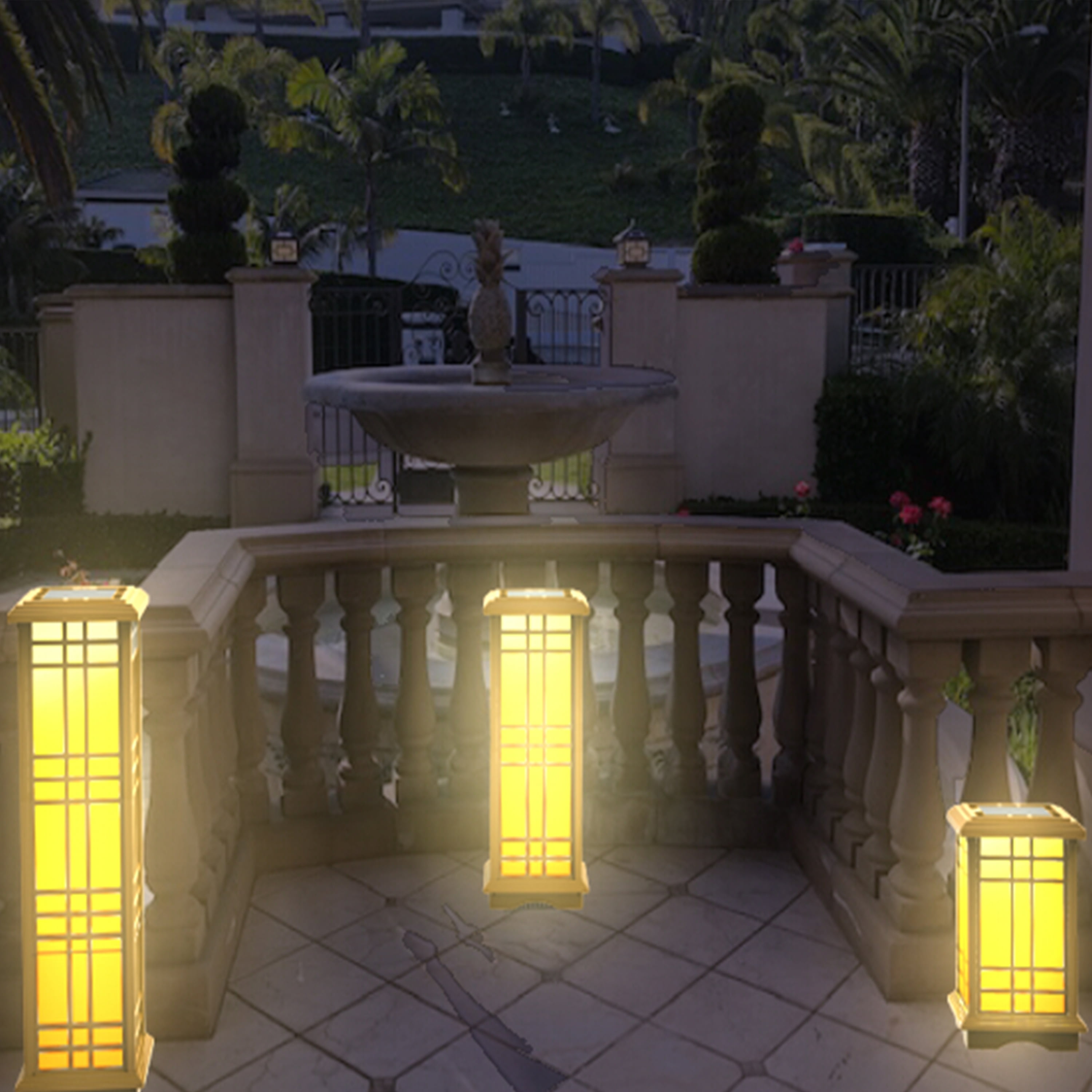 Techko Solar Zen Lanterns Bundle (3 Piece)