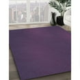 thumbnail image 3 of Ahgly Company Machine Washable Indoor Square Transitional Purple Lily Purple Area Rugs, 3' Square, 3 of 7