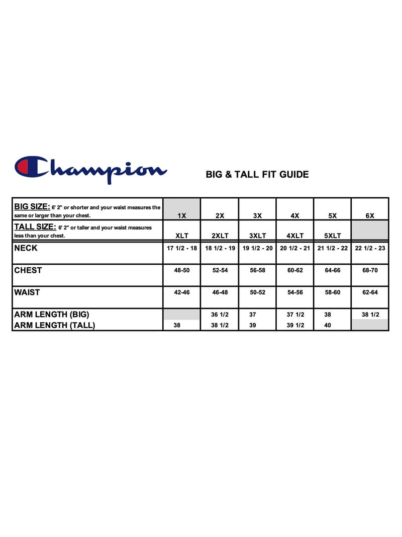 Champion Mens Big and Tall Jersey Shorts With Elastic Waistband