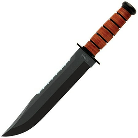 Ka Bar Knives Aluminum Knife - Ka-Bar Leather Handled Big Brother Knife