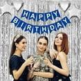 thumbnail image 6 of Blue and Silver Birthday Party Decorations Set, Birthday Party Supplies for Child and Adult, Happy Birthday Banner Balloons, 6 of 7
