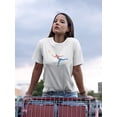 thumbnail image 2 of Colorful Tennis Girl Silhouette T-Shirt Women -Image by Shutterstock, Female XX-Large, 2 of 4