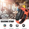 thumbnail image 5 of Correas de silicona para reloj, bandas de repuesto deportivas para Fitness, pulsera de reloj Bicolor cómoda y duradera Compatible con Mi Band 5, 5 of 5