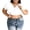 White, variant on Fnooota Women's Plus Size T-shirts, Short Sleeve V Neck Basic Casual Summer Tops with Built in Bra White Size XL-5XL