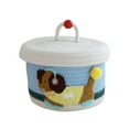 thumbnail image 1 of Small Woven Storage With Lid Cute Animal Toy Organizers Rope Storage For Living Room Area Decorative Small Rope Boxes With Lid Handwoven Rope Decorative Storage For Stationery Organizer Drawers, 1 of 3