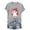*Gray-01, variant on ClodeEU Women's Halloween Printed T Shirt, Short Sleeved Round Neck Top Multicolor,Womens Plus XXXXXL