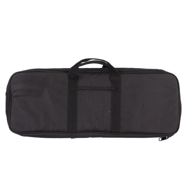 Bolsa para arco de tiro con arco, portátil, plegable, color negro, para almacenamiento de arcos recurvos y competiciones de tiro al aire libre.