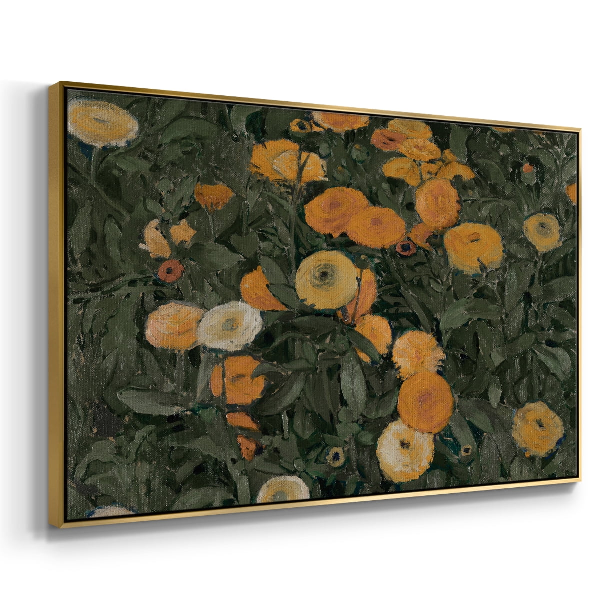 Vintage Botanical Print-LXXV By Wexford Home Framed in Gold Wood Gallery Wrapped Canvas 25 in. x 37 in.