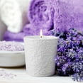 thumbnail image 4 of Lavender Scented Candle in Lace Textured Cup, 5.6 Oz 100% Soy Wax 28 Hours Burn, Exquisite Ceramic Cup Set with Beautiful Gift Box, 2-Piece, 4 of 8