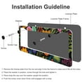 thumbnail image 4 of 2 Pcs Set Colourful Flower License Plate Cover Abstract Wild Flowers Car Tags Frames Holder Quality Aluminum 2 Holes for Women Men Auto Decoration Hardware, 4 of 6