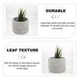 thumbnail image 5 of USHOBE 1Pcs Indoor Cement Planter with Simple Design 10X7.5in, 5 of 8