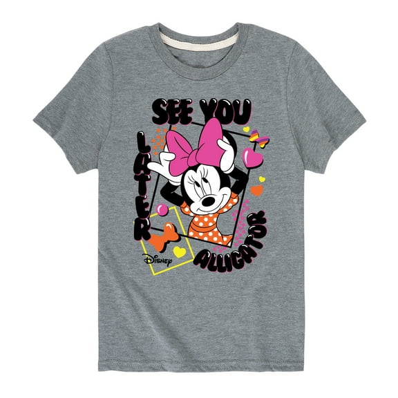 Mickey & Friends - Minnie Later Alligator - Youth Short Sleeve Graphic T-Shirt