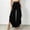 Black, variant on Ruffle Pants High Waist Palazzo Wide Leg Side Split Asymmetrical Skirted Wide Leg Drawstring Flowy Pants with Pocket Gray 3X