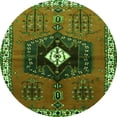 thumbnail image 1 of Ahgly Company Indoor Round Persian Green Traditional Area Rugs, 4' Round, 1 of 1