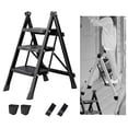 thumbnail image 1 of Escalera de tijera Escalera plegable Hogar multifuncional para adultos Escalera de tijera engrosada liviana para el hogar Taburete antideslizante negro, 1 of 8