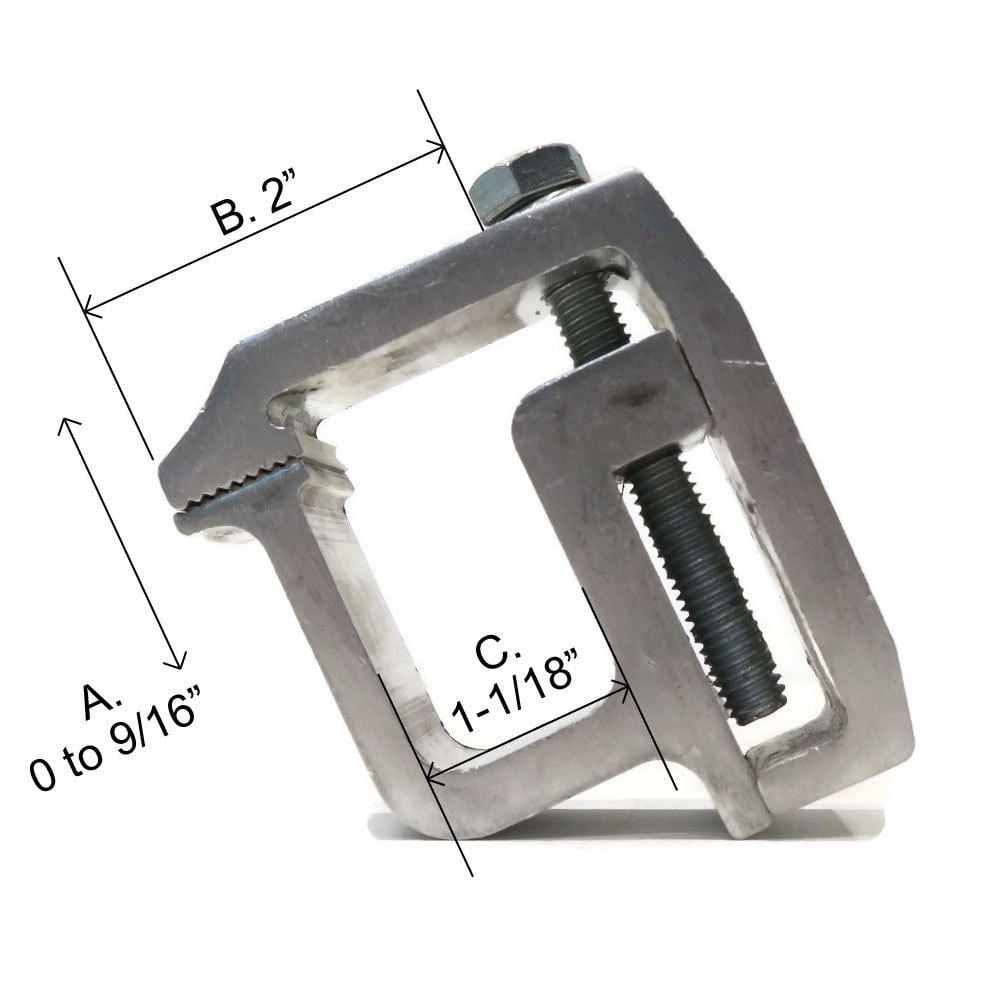4 Pack Tite-Lok Tl-2002 Truck Cap Topper Mounting Clamp