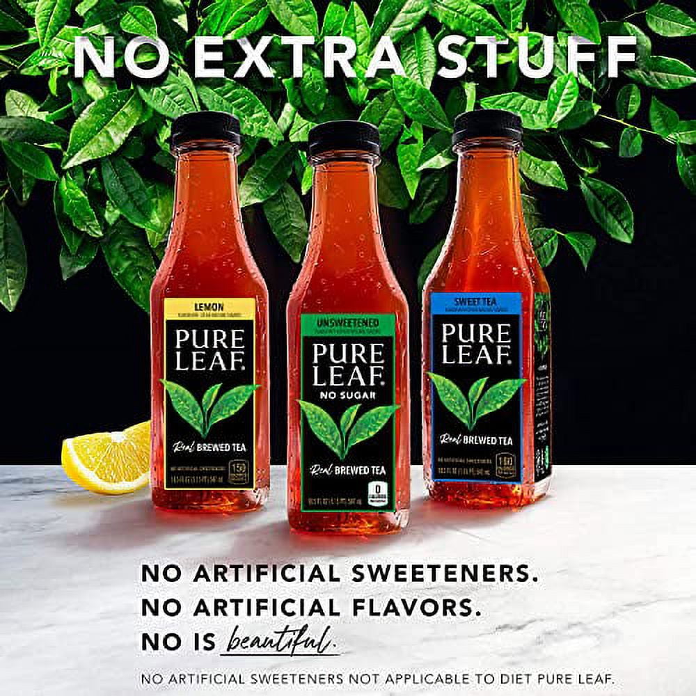 Pure Leaf Iced Tea, Unsweetened Green Tea, 18.5 Oz Bottles (12 Pack)