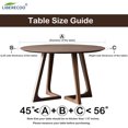 thumbnail image 3 of Round Fitted Vinyl Tablecloth Waterproof Elastic Edged Table Cloth - Weather Gray Wood -Plastic Table Covers for 45"-52" Round Table, 3 of 6